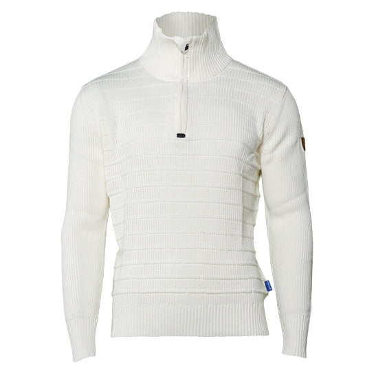 Vit långärmad tröja - stickad